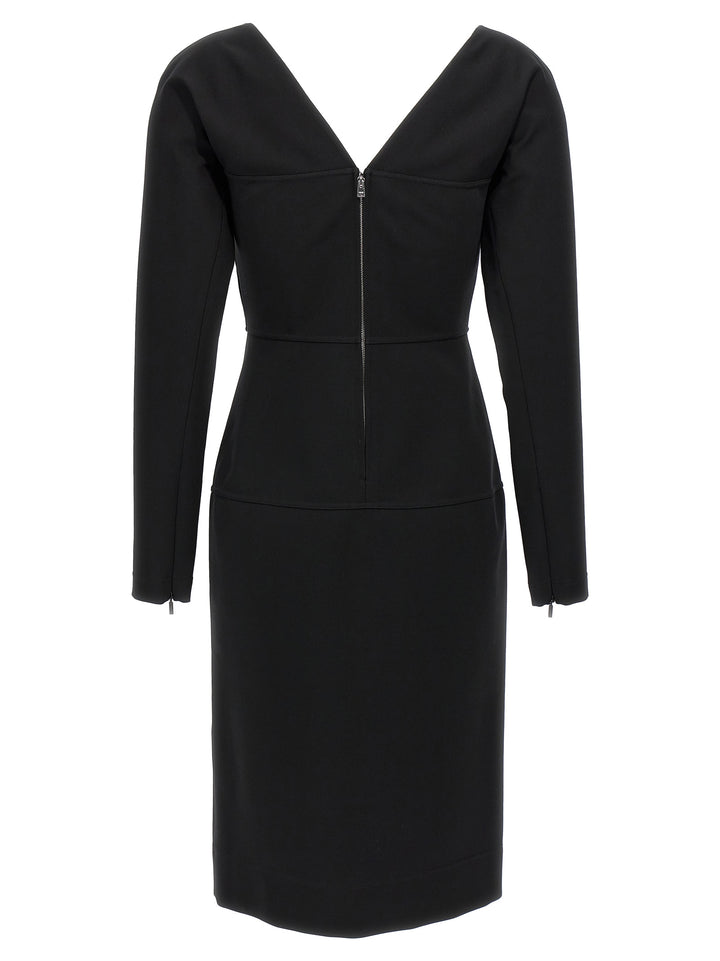 Fendi Techno Jersey Dress Dresses - Black | 911e8f6524d8b0d573ab74406c7ff3e4c6826ed4