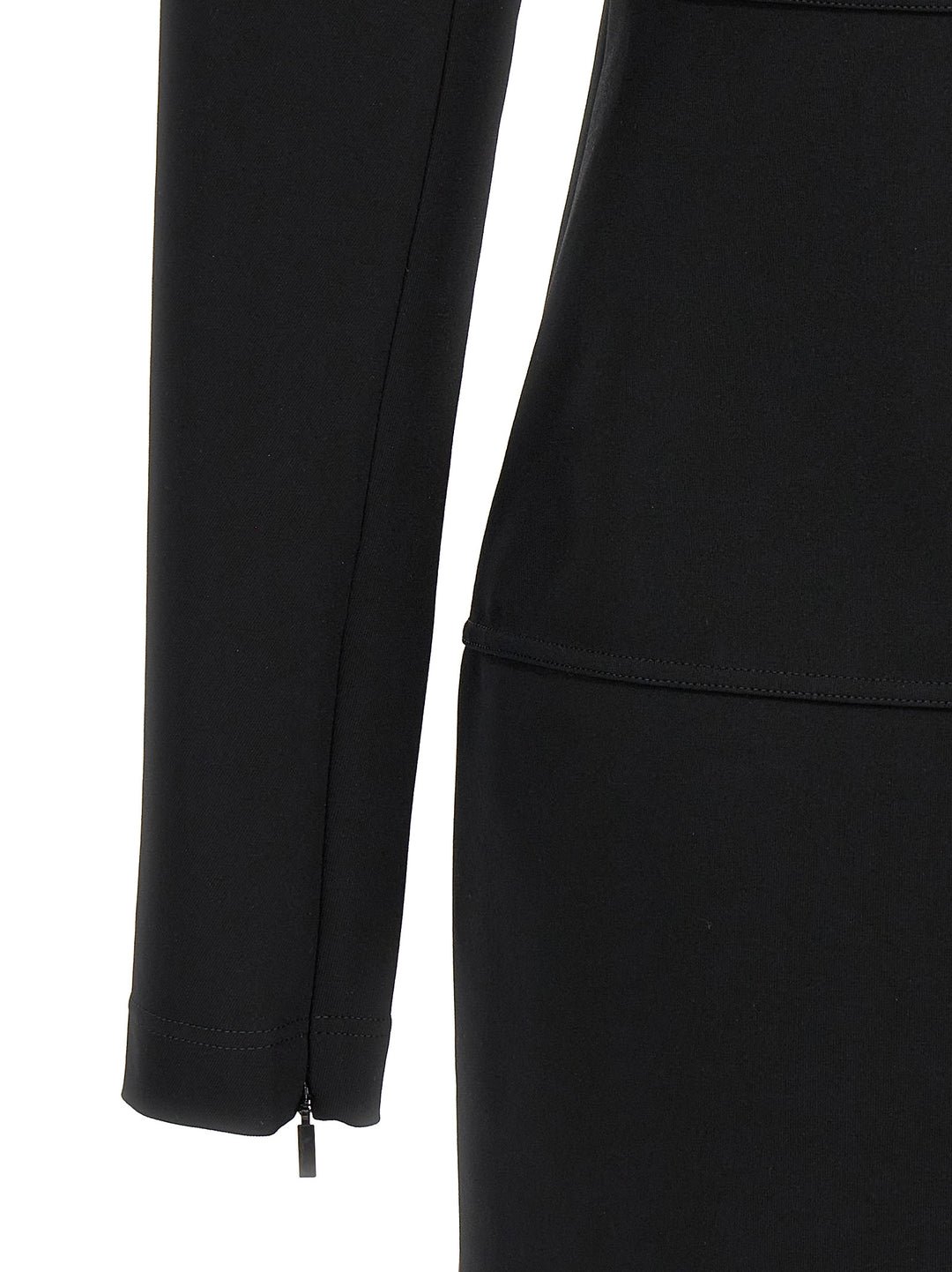 Fendi Techno Jersey Dress Dresses - Black | 6cb9bab46b6d99fa70d8e359e8709991f7b78381