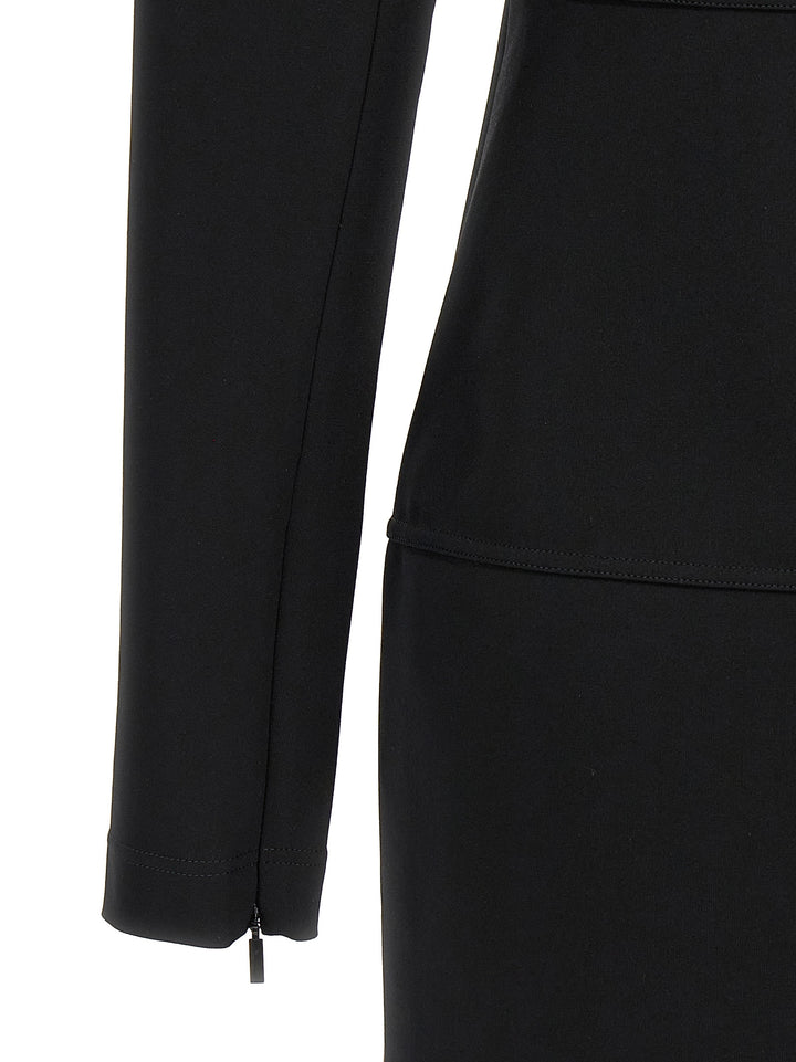 Fendi Techno Jersey Dress Dresses - Black | 6cb9bab46b6d99fa70d8e359e8709991f7b78381