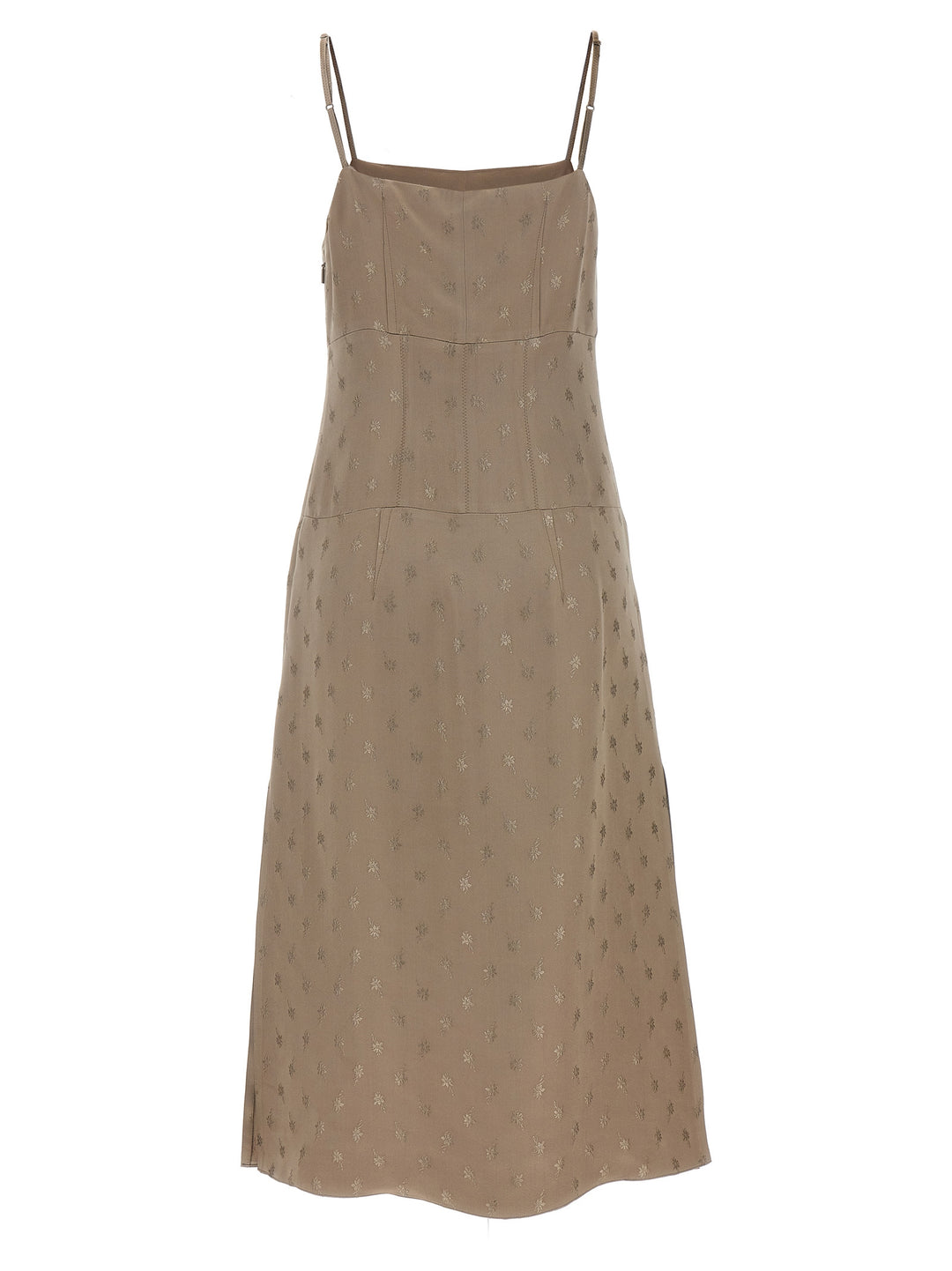 fendi midi dress Fendi Chemisier Midi Dress Gray