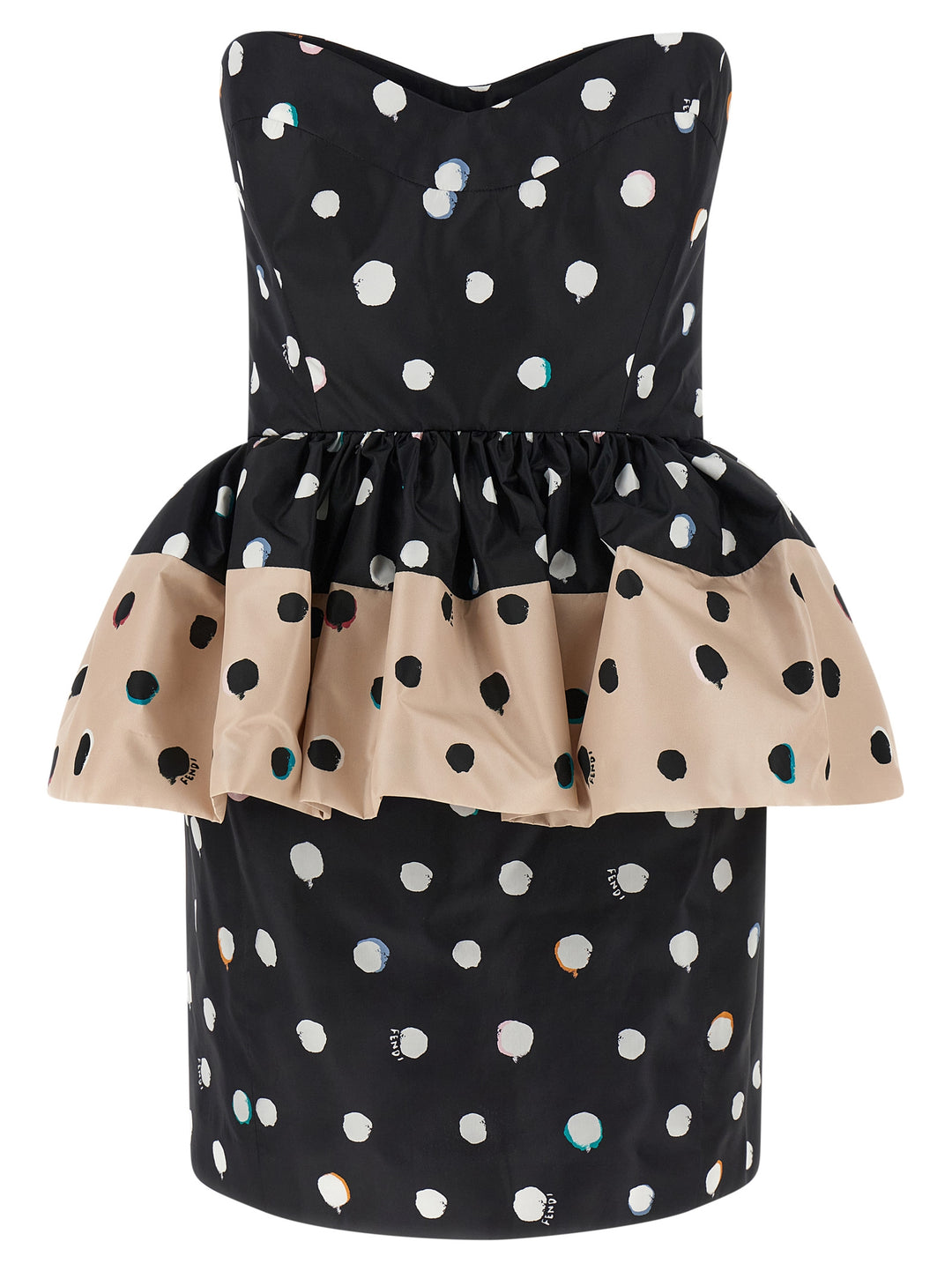 Fendi Falena Dots Dresses - Black | e9b0abb02734906e76d92413aef620761f98e645