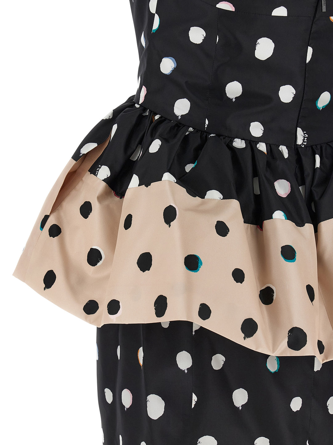 Fendi Falena Dots Dresses - Black | 4546d61c95ac4323efb110c34a110a26aa72a8b4