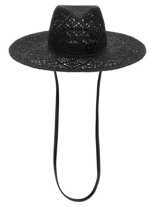 Raffia Hat Hats Black