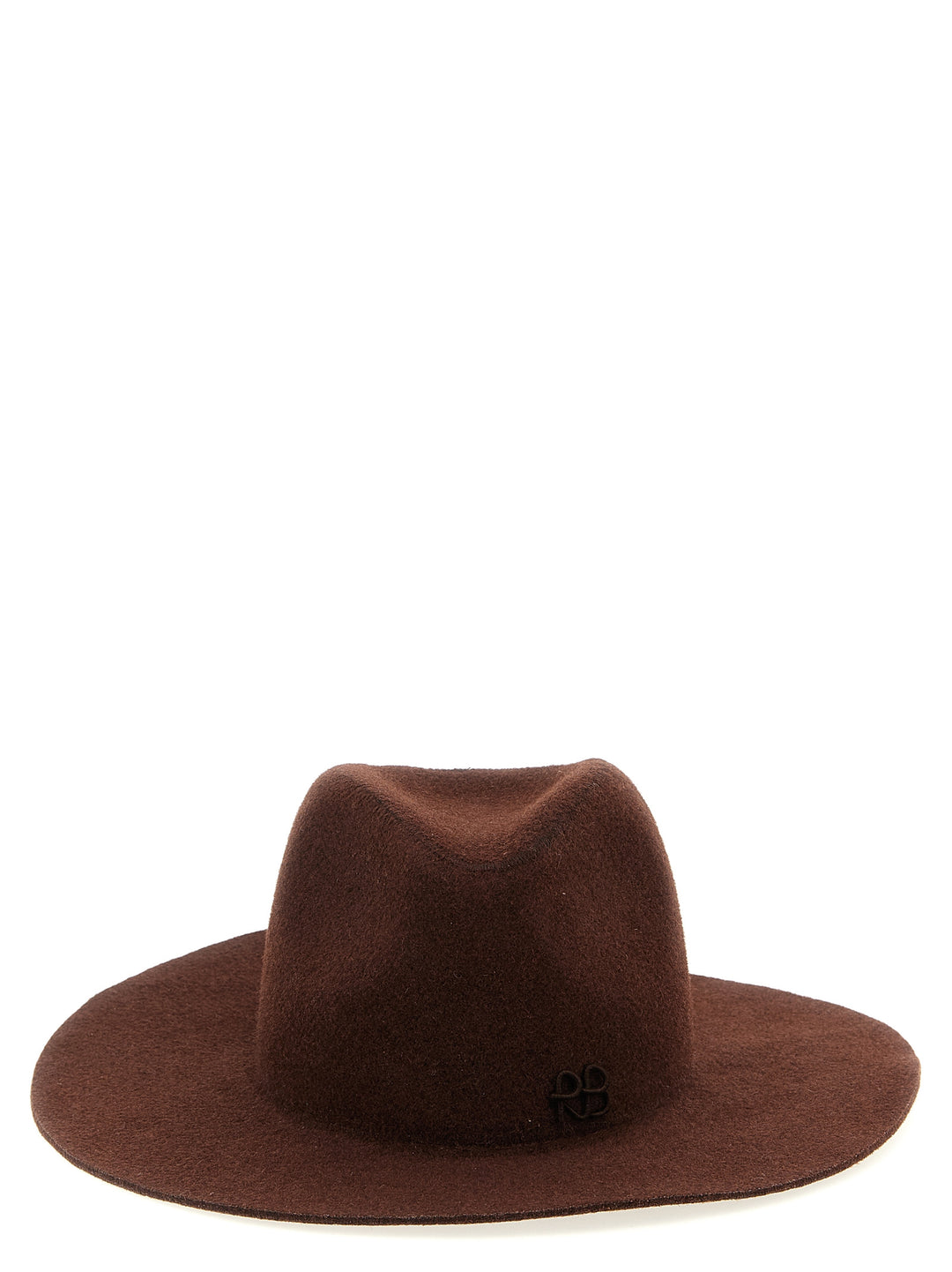 Ruslan Baginskiy Monogram-Embellished Fedora Hats - Brown | 8d5bf09fc5e7fd44100e705f9957b54227308c49