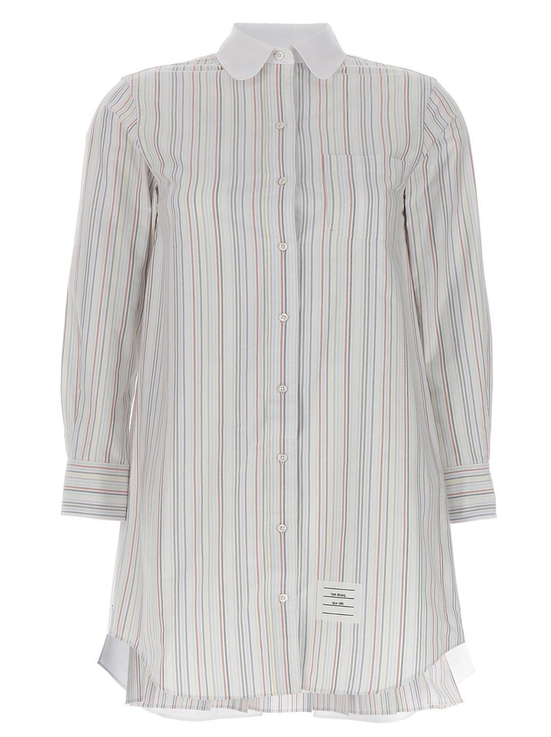 Thom Browne Striped Shirt Dress Dresses Multicolor | Wanan Luxury Thom Browne Striped Shirt Dress Dresses Multicolor | Wanan Luxury