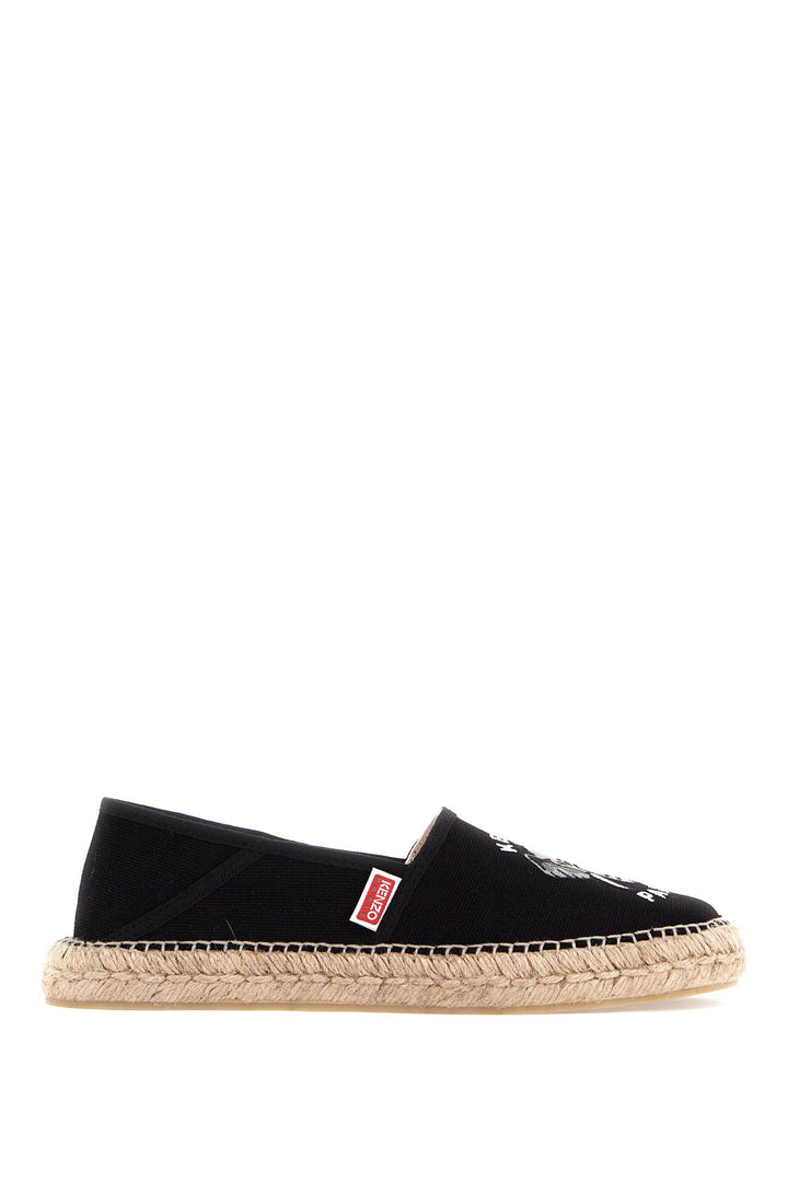 Canvas Espadrilles With Logo Embroidery