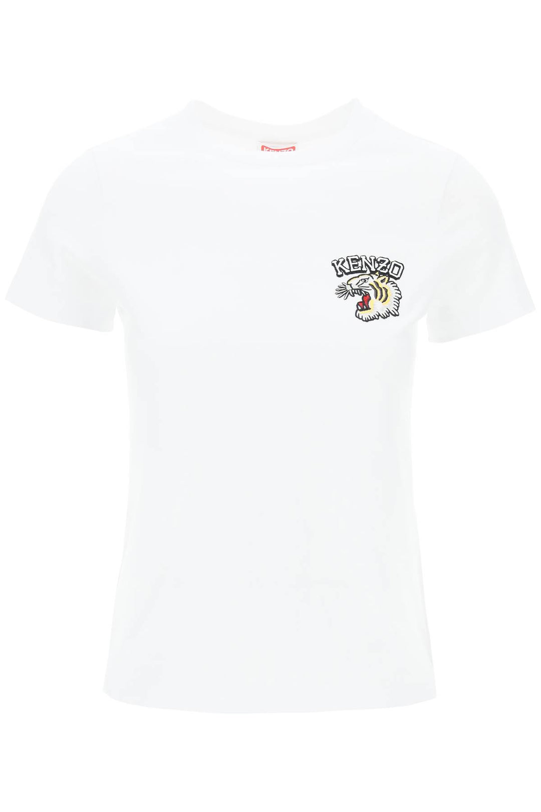 Crew Neck T Shirt With Embroidery