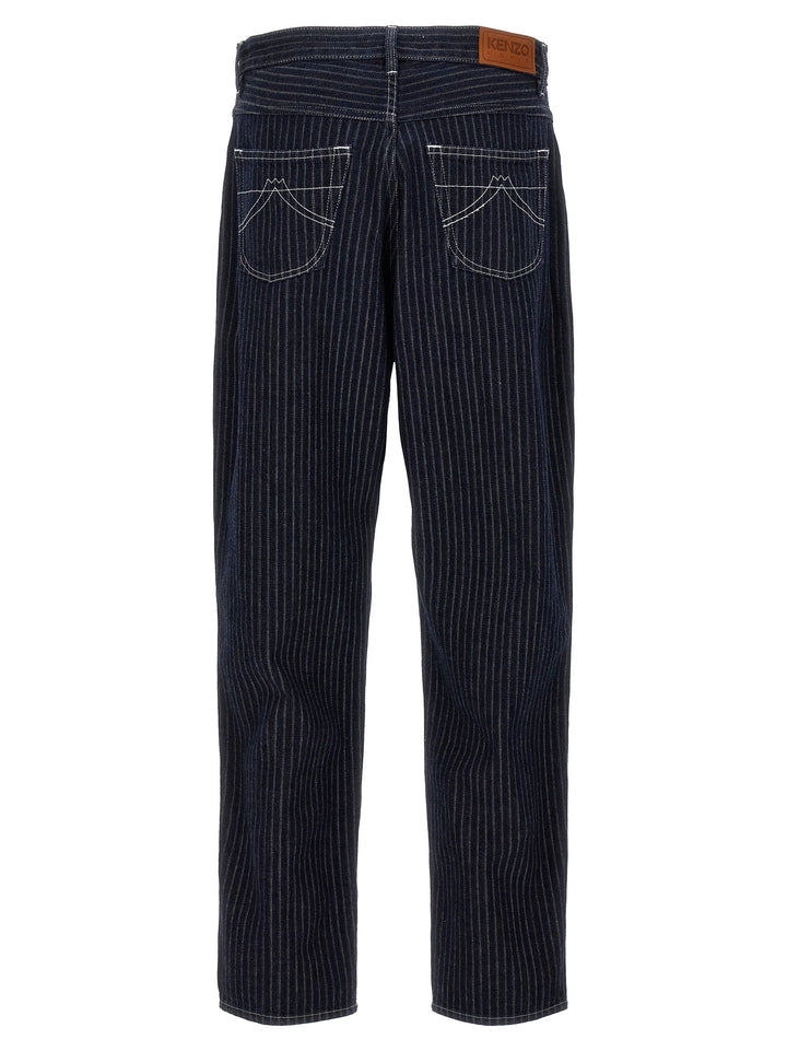 Ribbed Jeans Blue