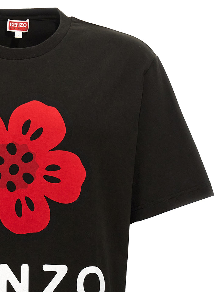 Stampa Fiore T-Shirt Black