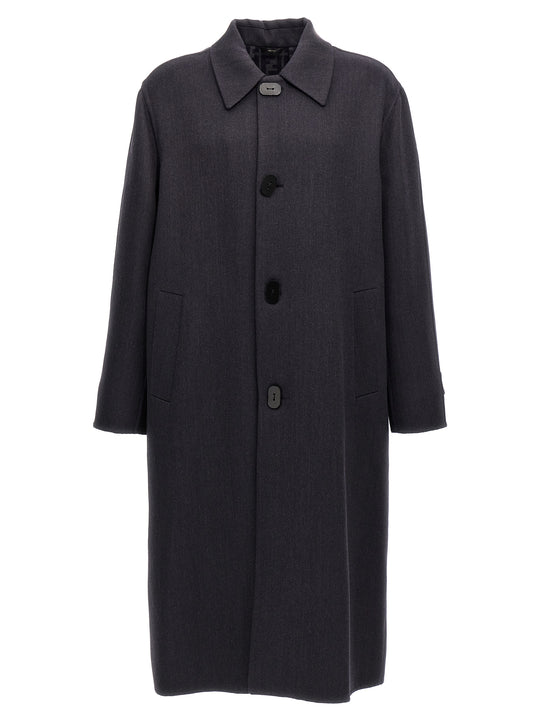 Double Wool Coat Coats And Trench Coats Blue