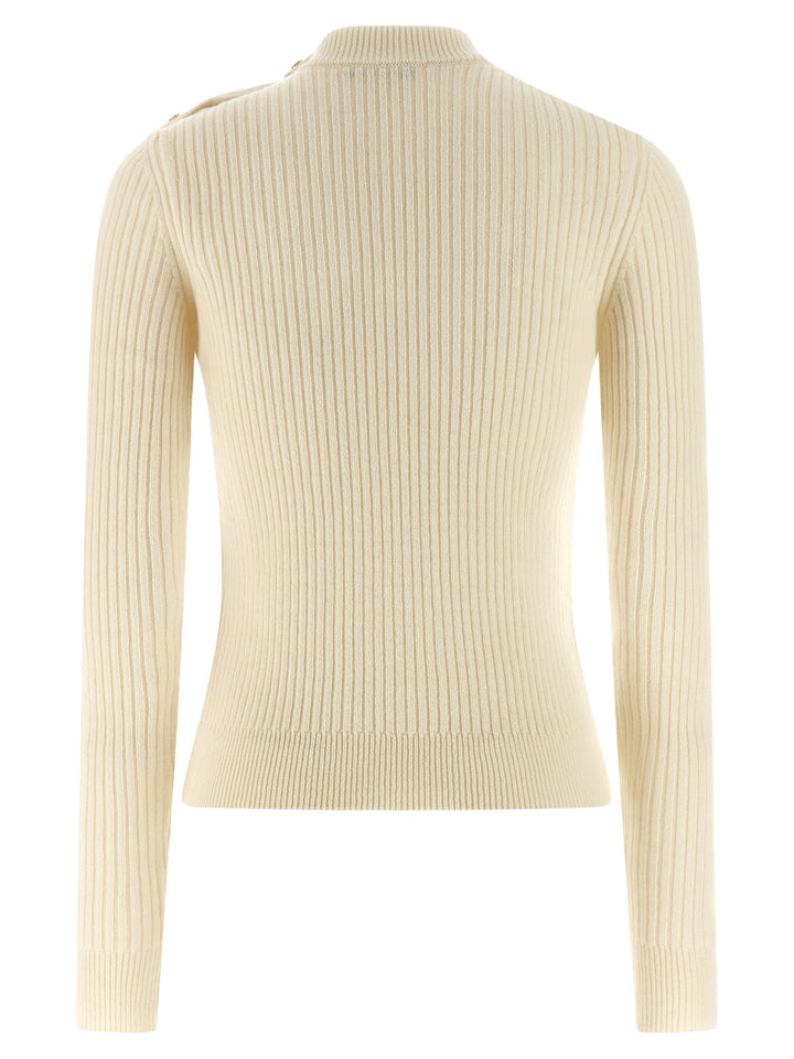 Balmain Ribbed Sweater Sweaters and Cardigans - White | 5c19b3adae6bcbf4df23c97865c1987f5edc1066