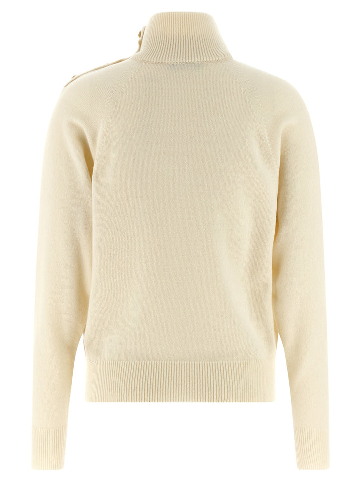 Balmain Cashmere Wool Sweater Sweaters and Cardigans - White | 5aace1194bedda7ccb8a4a5601736acd0b73d785
