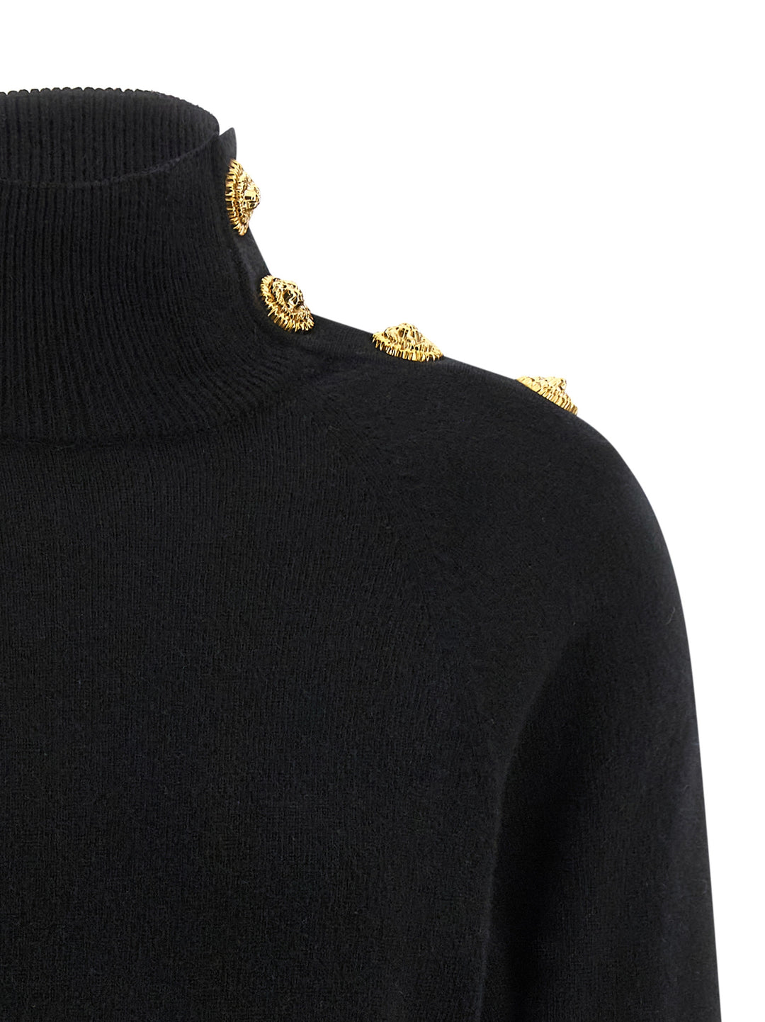 Balmain Cashmere Wool Sweater Sweaters and Cardigans - Black | b1146d9cf0b03f5900837a835639d54493ee6b03