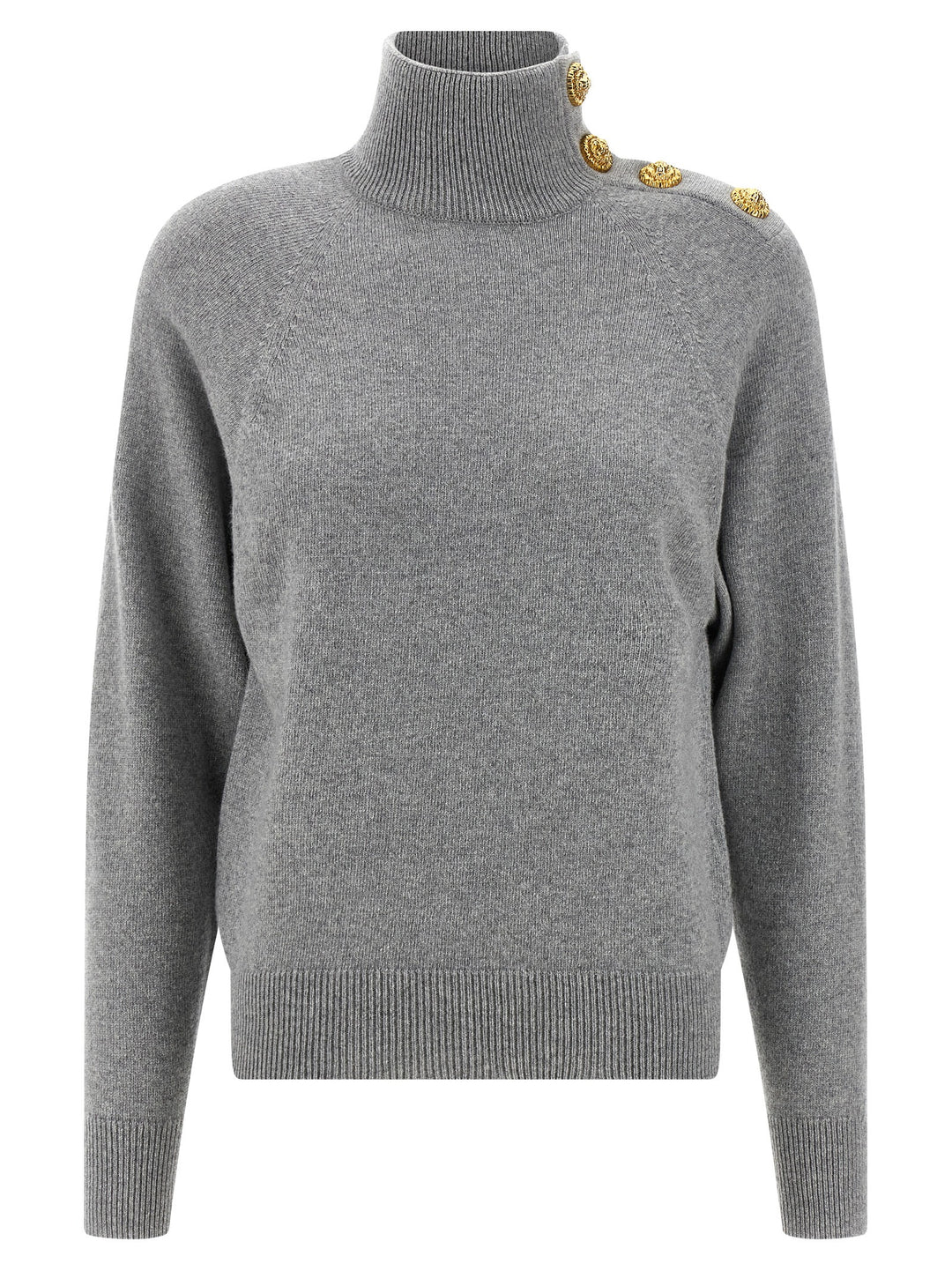 Balmain Cashmere Wool Sweater Sweaters and Cardigans - Gray | e4cda5dfd59fde62ba42cf2d5198bc08573eb564