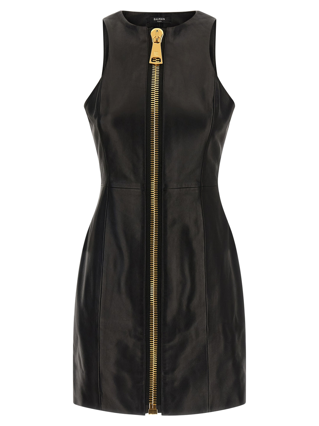 Balmain Maxi Zip Leather Dress Dresses - Black | 2883f254034b634359b6be51e27c450c3cc71f6f