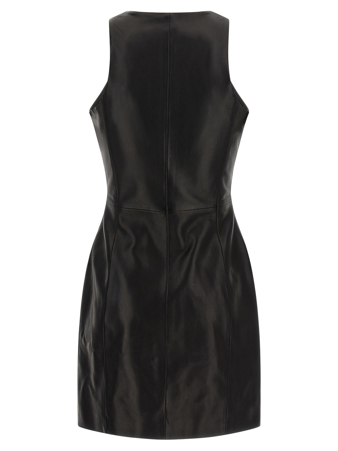 Balmain Maxi Zip Leather Dress Dresses - Black | 6950d3871b88225fffad2c1d86769755355c7d9c