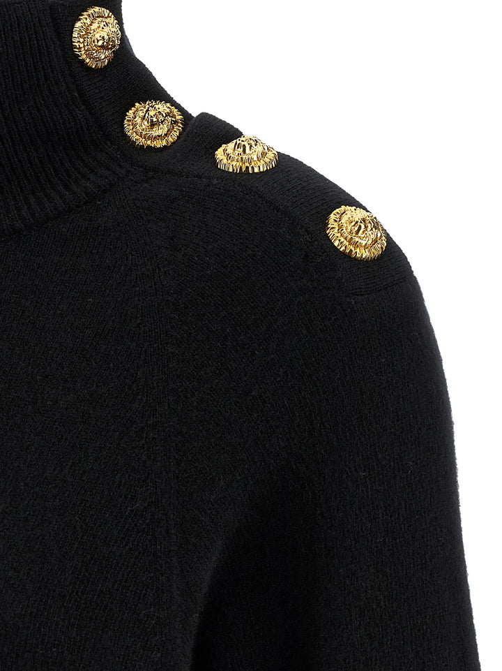 Balmain Sweater Dress Dresses - Black | cffa6e09d4ac231ffeae09426f770cb981ea3937