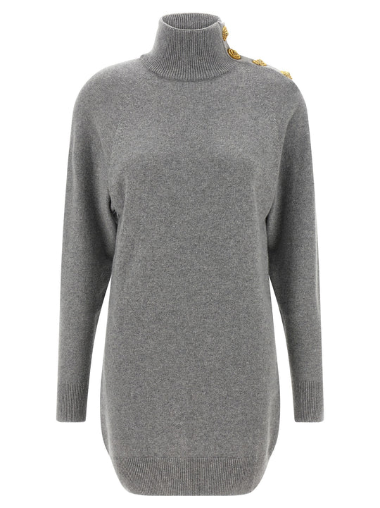 Cashmere Wool Dress Dresses Gray