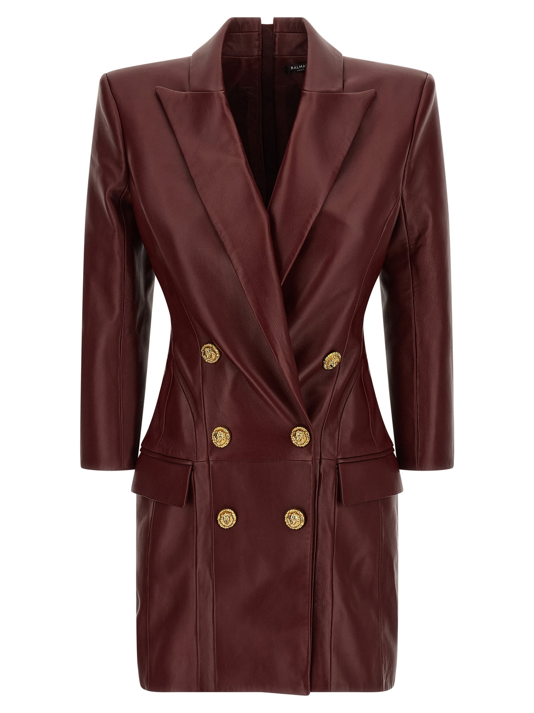 Balmain Blazer Dress Dresses - Bordeaux | b6bf7b3cdad2ba9031788ca4ea3c34f9bbc9521a