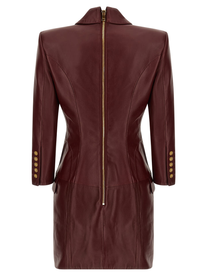 Balmain Blazer Dress Dresses - Bordeaux | 7251d678da42f414c2ab78b588038271b1b84373