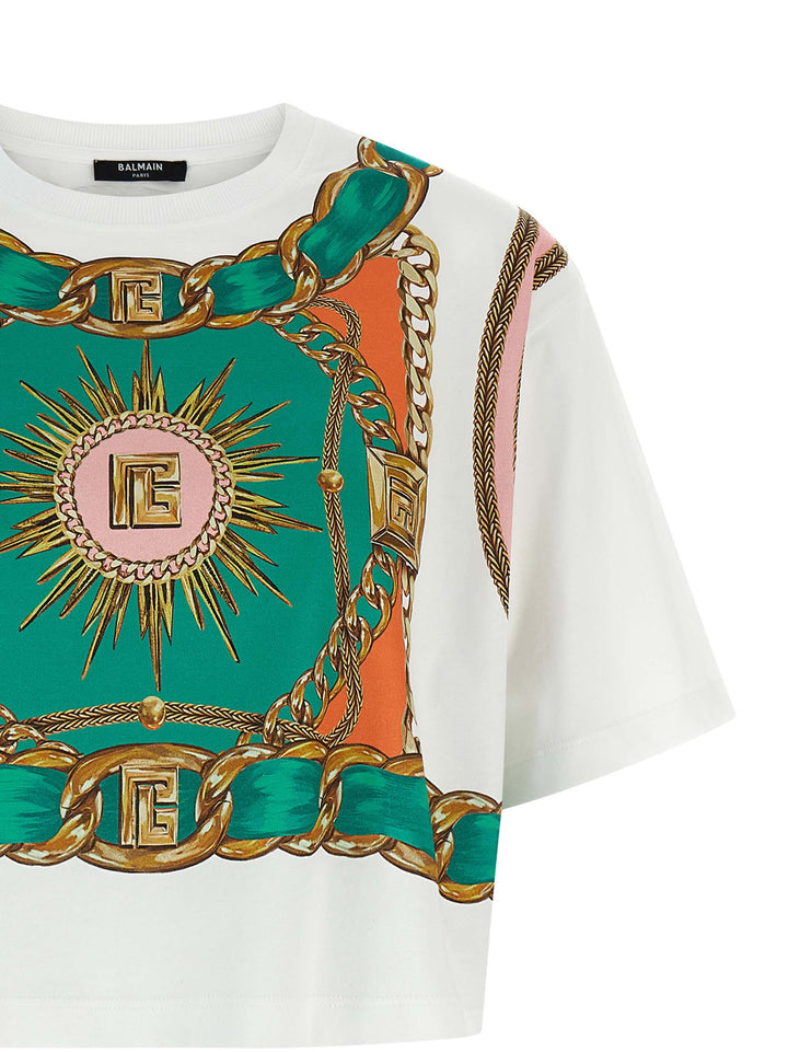 Balmain Balmain Foulard T-shirt - Multicolor | 1a24e92d7356b8688da46fa592f29f9cd6fd528e