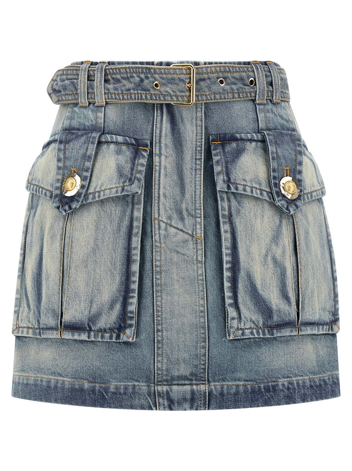 Balmain Cargo Pocket Skirt Skirts - Light Blue | 570e40455a1b7579c2a0e817eede732576dd4897