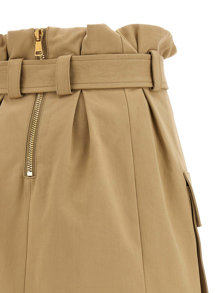 Balmain High Waist Skirt Skirts - Beige | 316a2d5fd2c1ec1a5b2f92489191090f9647fb3a