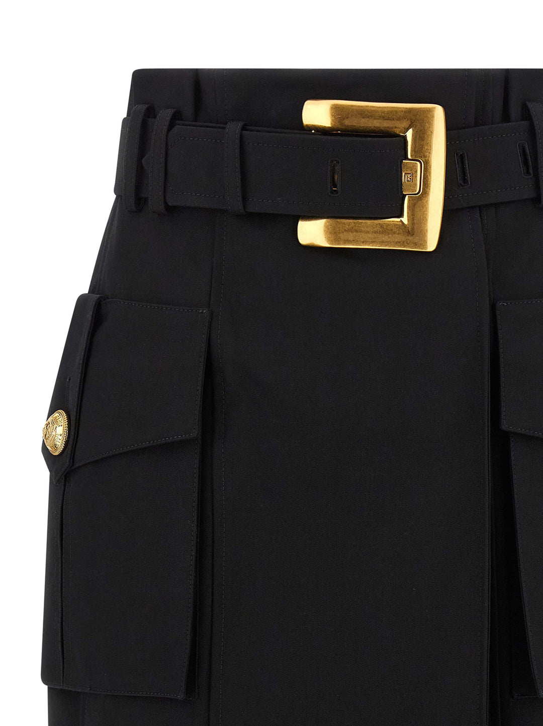 Balmain Wrap Skirt Skirts - Black | 28feb236571b13ccb71c85ab4c54f5d85dfb221e