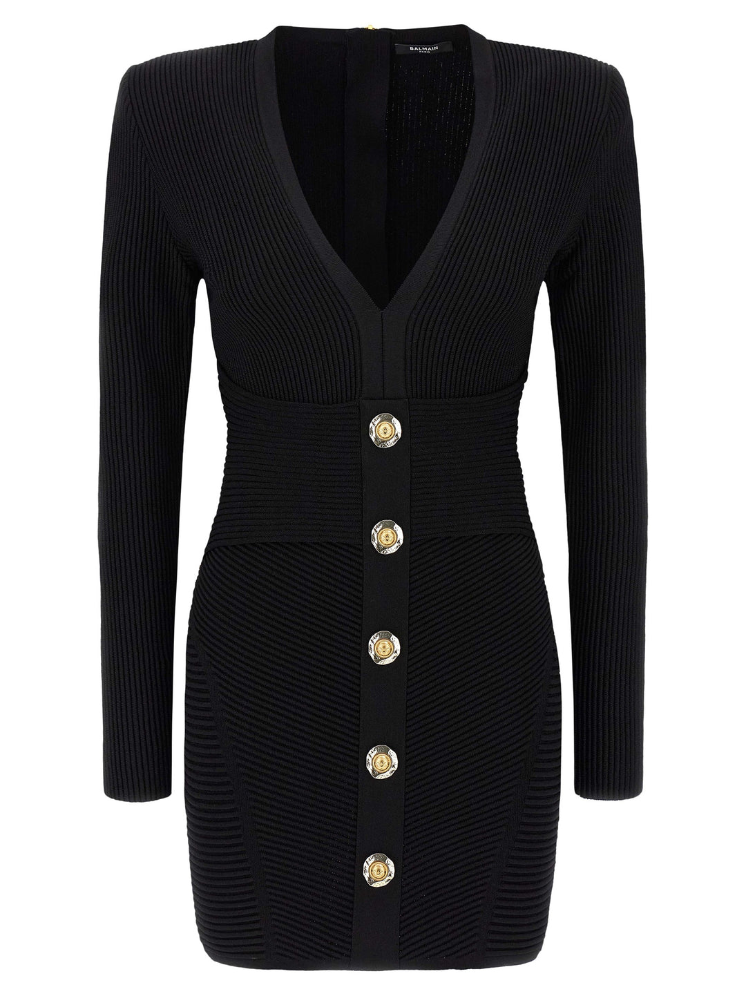 Balmain-Bodycon Dress Dresses Black-Dresses Balmain-Bodycon Dress Dresses Black-Dresses