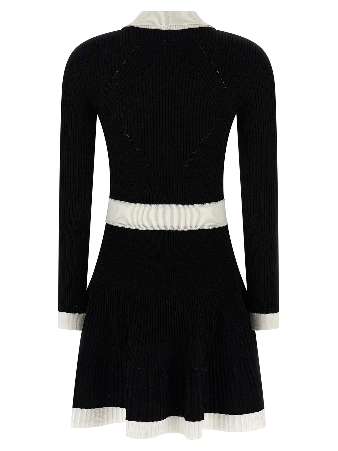 Balmain Two-Tone Dress Dresses - White/Black | 94ce244956e50afcf45a4b6419d2a23a93e86257