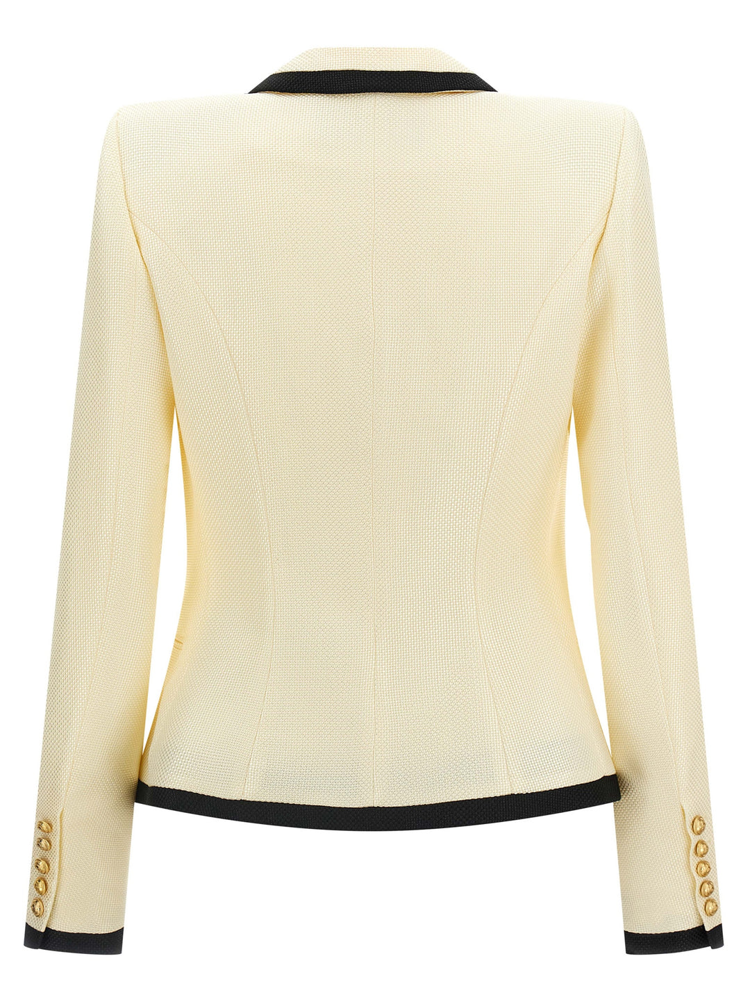 Balmain Maxi Shoulder Strap Blazer BlazerS - White/Black | d13e029588235d08d1dcae0b208c9d50f1c1d33b
