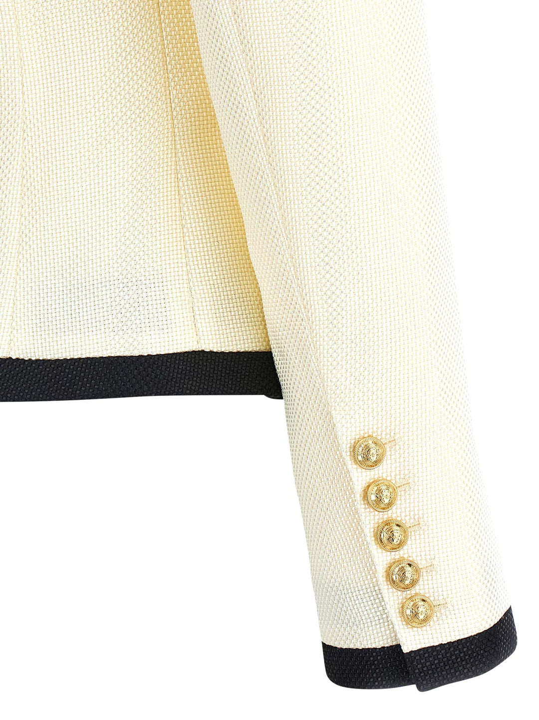 Balmain Maxi Shoulder Strap Blazer BlazerS - White/Black | 7587d000c6f3b1b46d26938ba001aa3ce3d1dbda