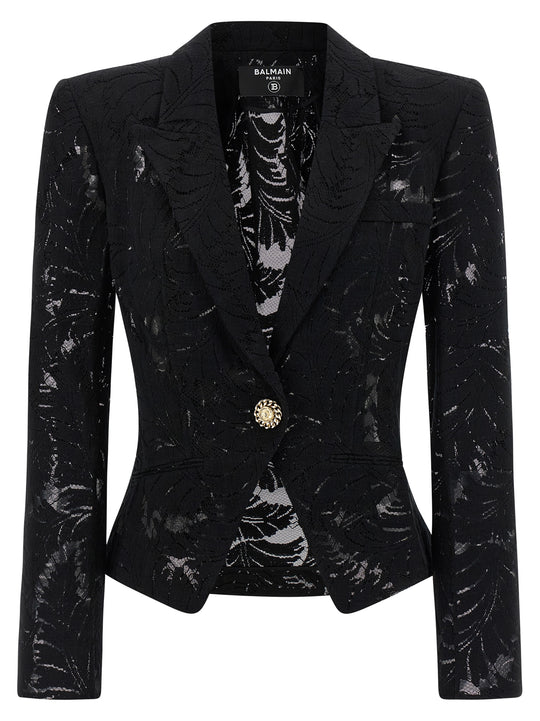 Lace Blazer Blazers Black