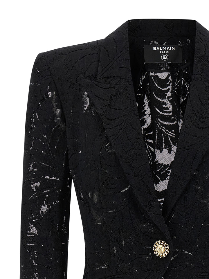 Balmain Lace Blazer BlazerS - Black | 886cad5cefa5b1cd85479d6a15251b6c725e729f