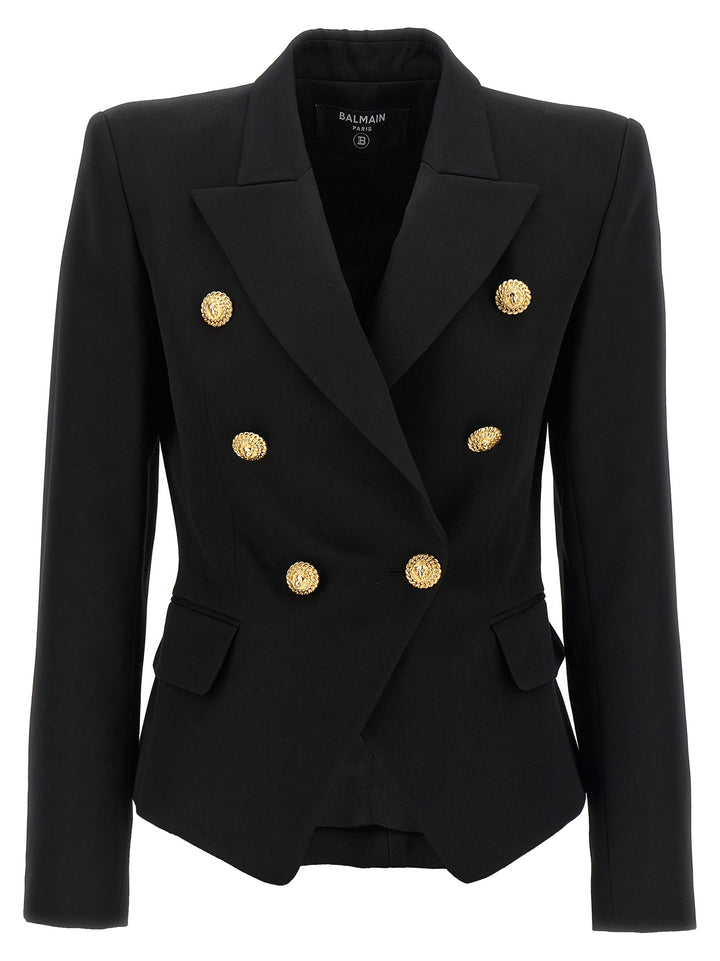 Balmain Double-Breasted Blazer BlazerS - Black | 121e7e742fa58ba15f8c54a20e7dbcec3ffd8d2c