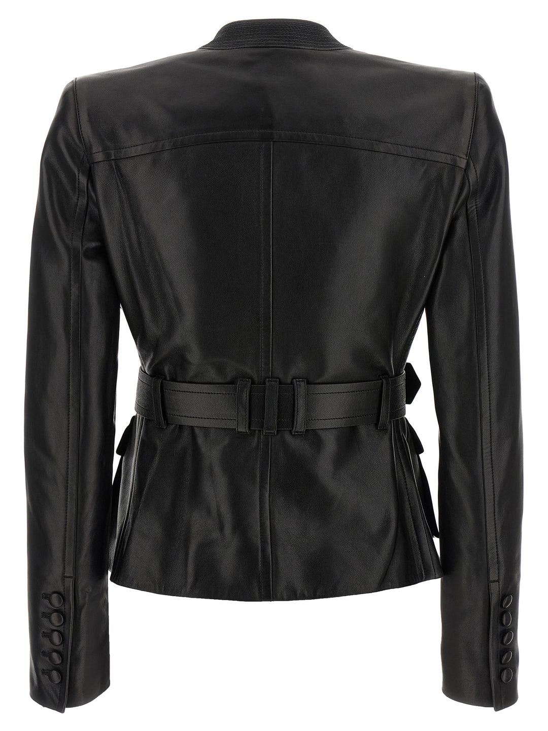 Balmain Leather Jacket Puffer Jackets - Black | c0f102e0140fdb559fa70a4088cf5508162c594c