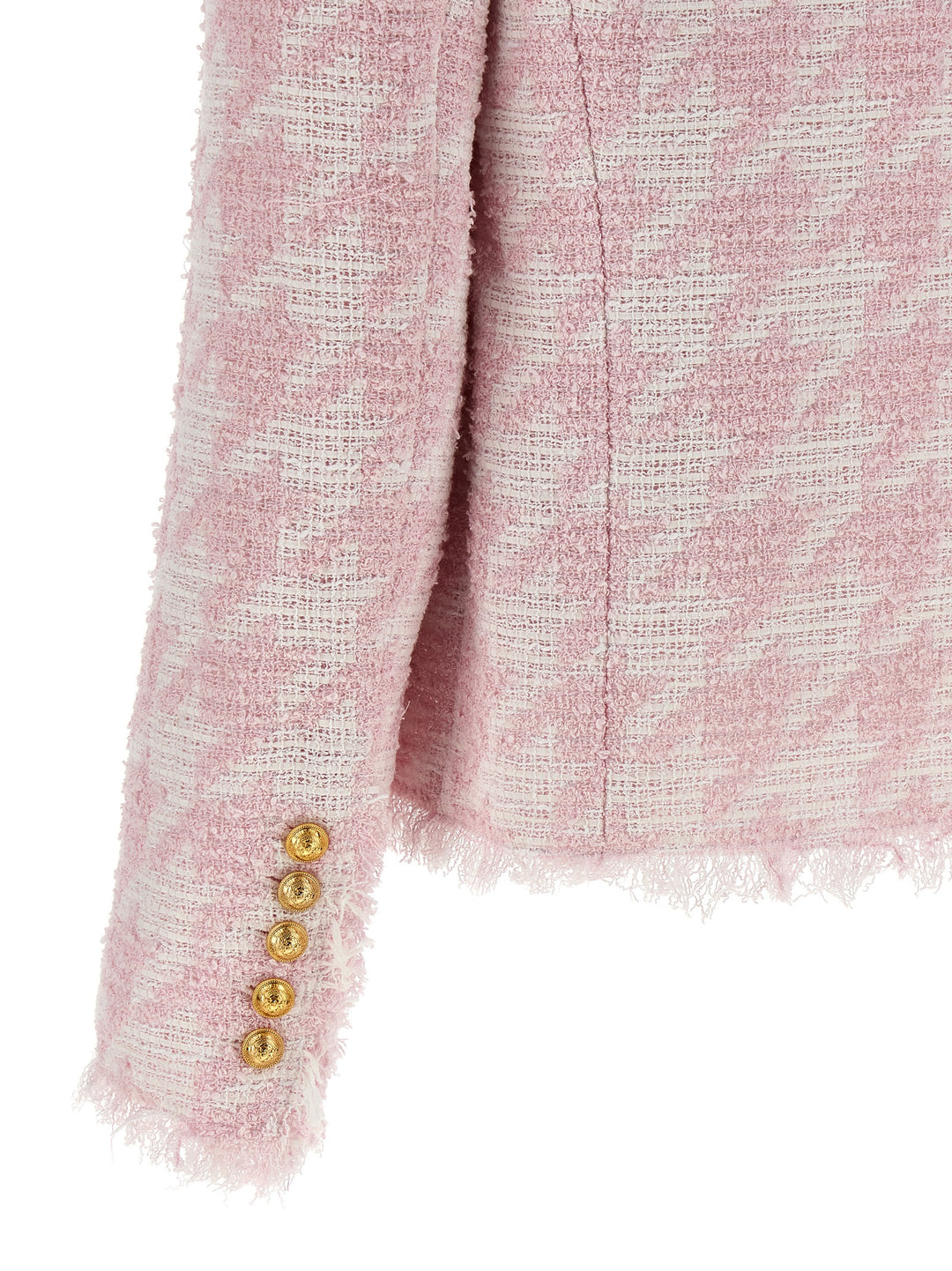 Balmain Bouclé Blazer BlazerS - Pink | b6b5f996ddefef0638b09652a6d49876d2841435