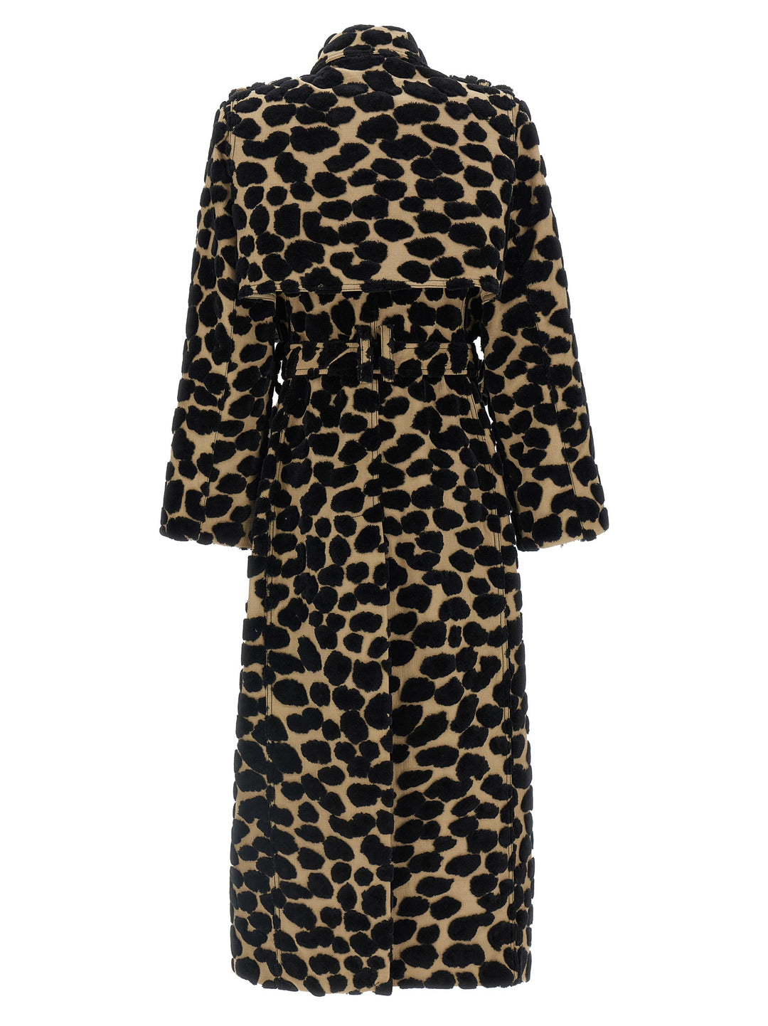 Balmain Leopard Jacquard Trench Coat Coats and Trench Coats - Multicolor | 5aa370e3d9b065af0b662d24fd80e9465ea13459