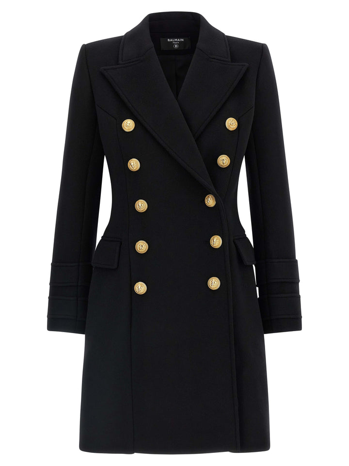 Balmain 10 Bottoni Coats and Trench Coats - Black | bd9bc65f6418a665977cc1605bf8346c87760c96