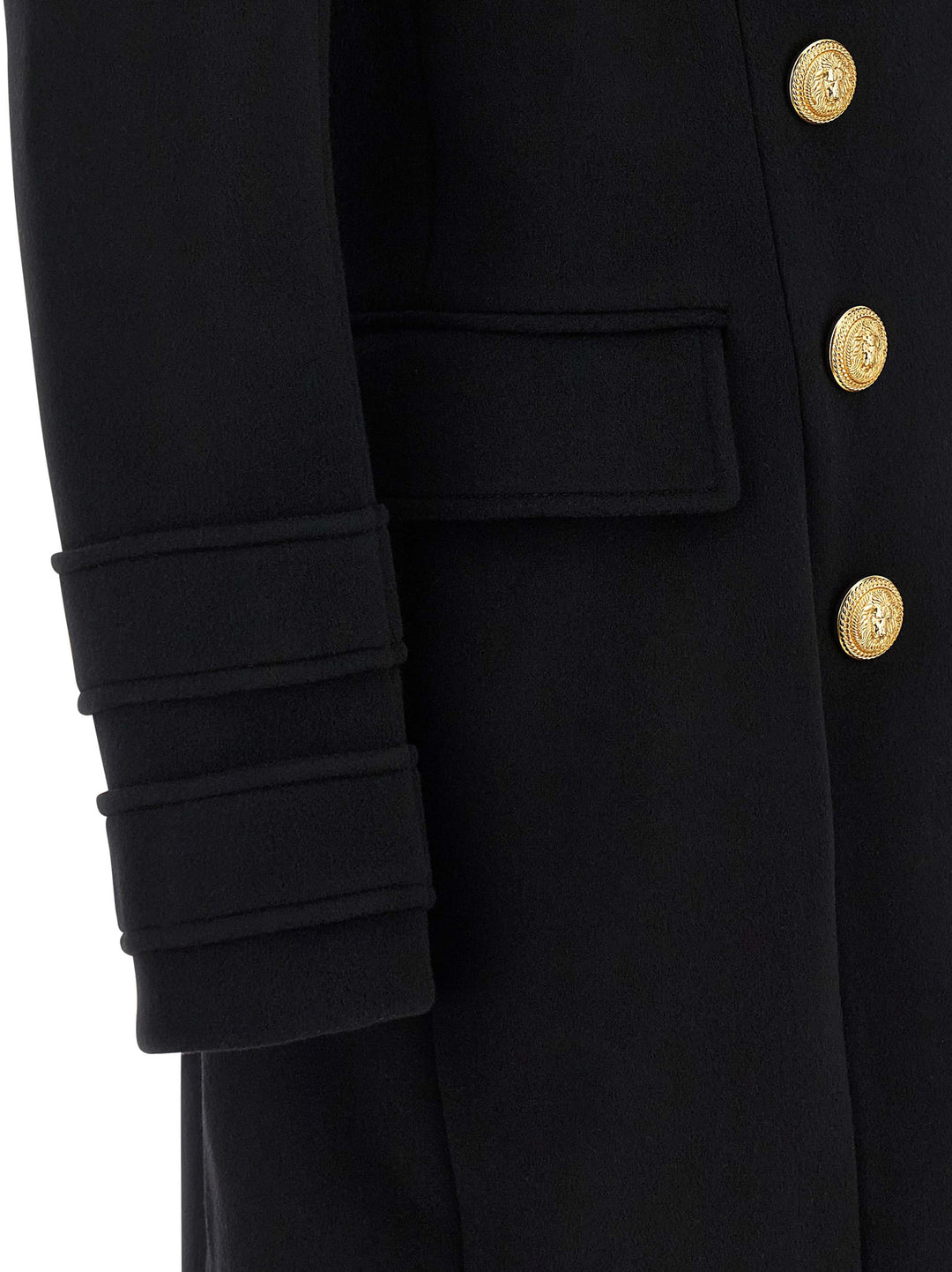 Balmain 10 Bottoni Coats and Trench Coats - Black | b083069471d94eb781e5a57416e3b1d5ca00b758