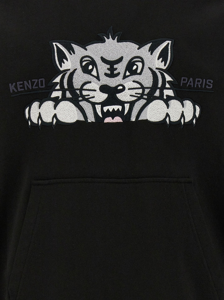 Happy Tiger Sweatshirt Black