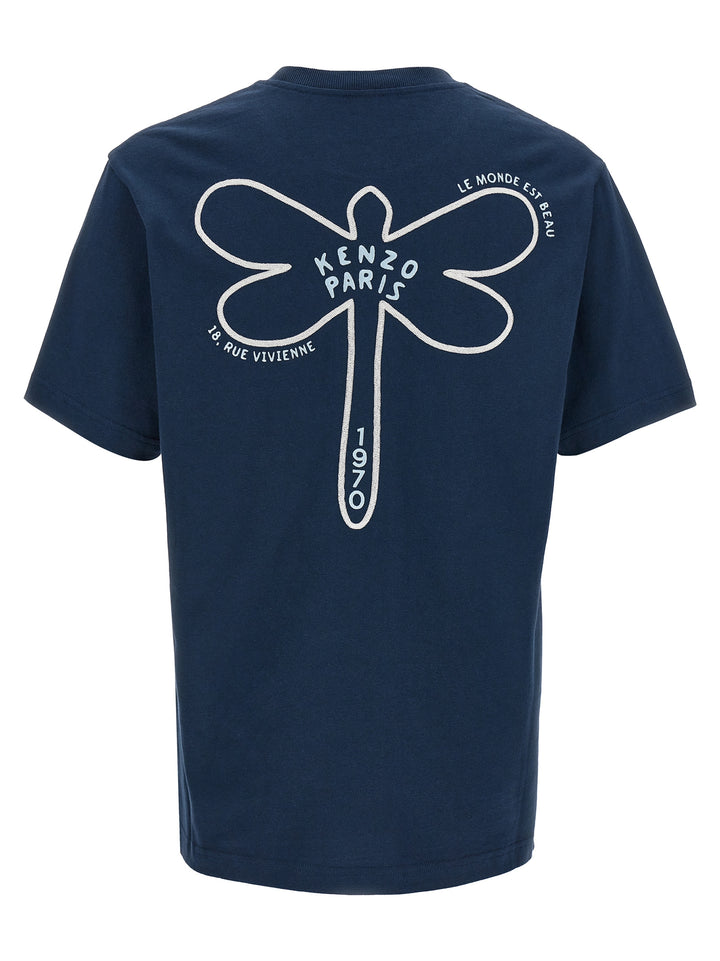 Got Kenzo Dragonfly T-Shirt Blue