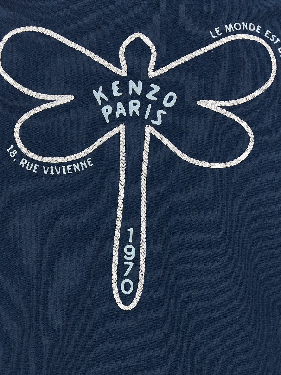 Got Kenzo Dragonfly T-Shirt Blue