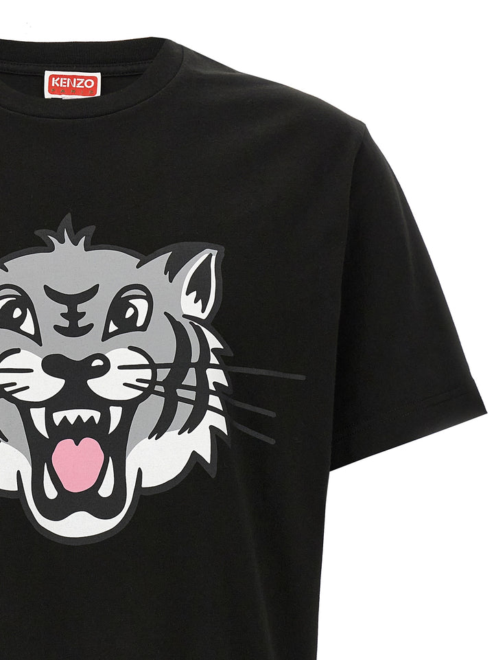 Happy Tiger T-Shirt Black