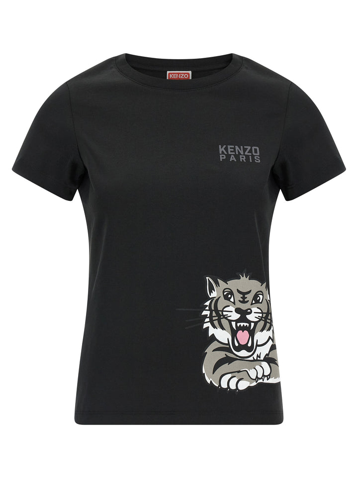 Kenzo Happy Tiger T-shirt - Black | d46b075074155c84697f016302e4292da815d123
