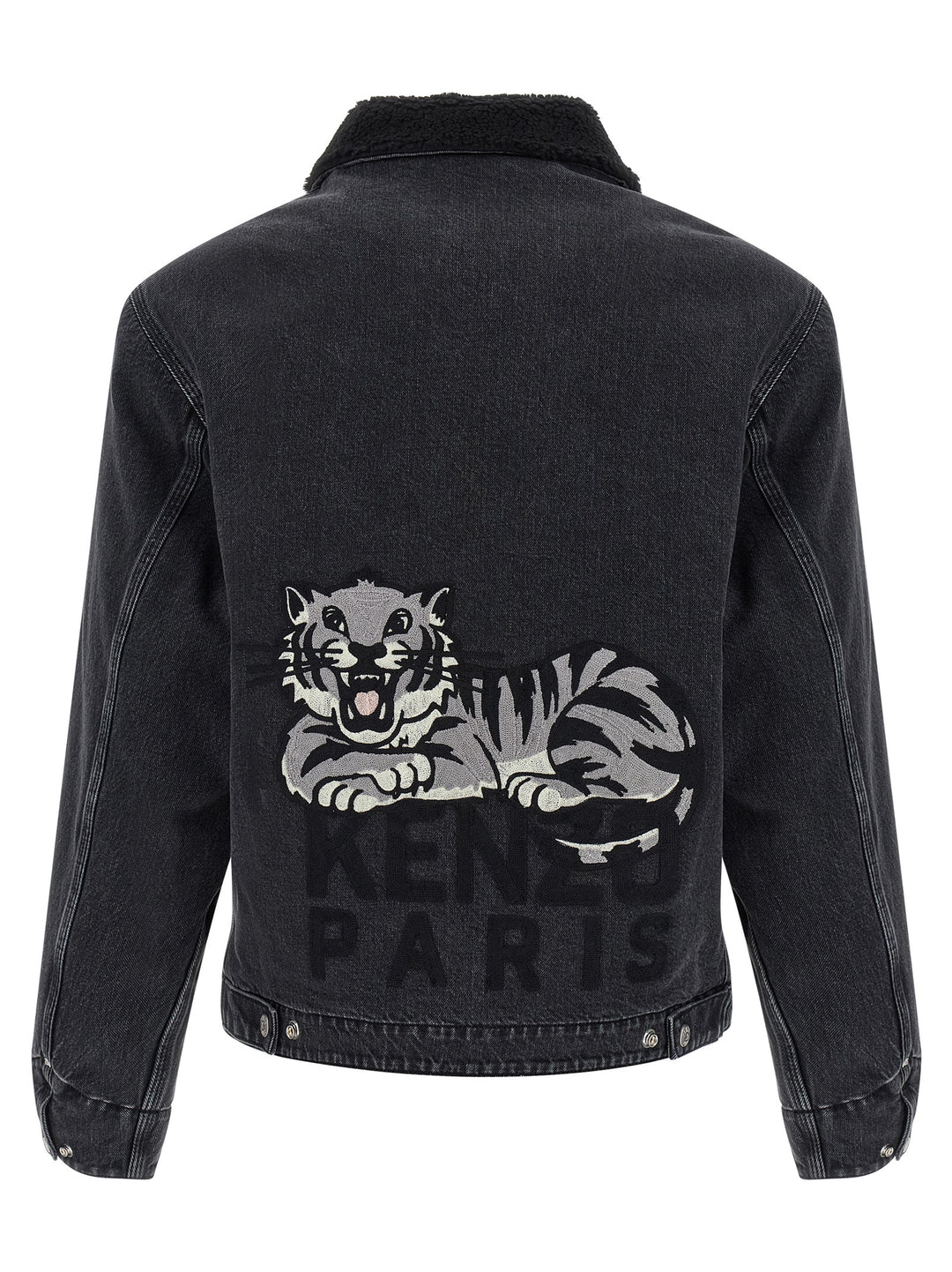 Kenzo Kenzo Happy Tiger Puffer Jackets - Black | 2fb0a2c3700b158a84bc1ea1cc7d9daebd80cdd2