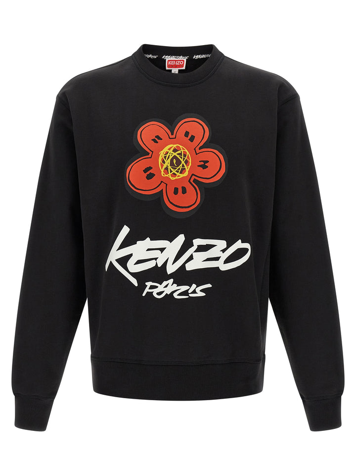 Kenzo Logo Print Sweatshirt - Black | 04ef8c84e234a76abdeaef28d889eac00b88aa43