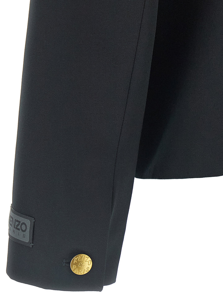 Kenzo School Boy Puffer Jackets - Black | 48ee445f110115d41129f79f4681a5b460325e11