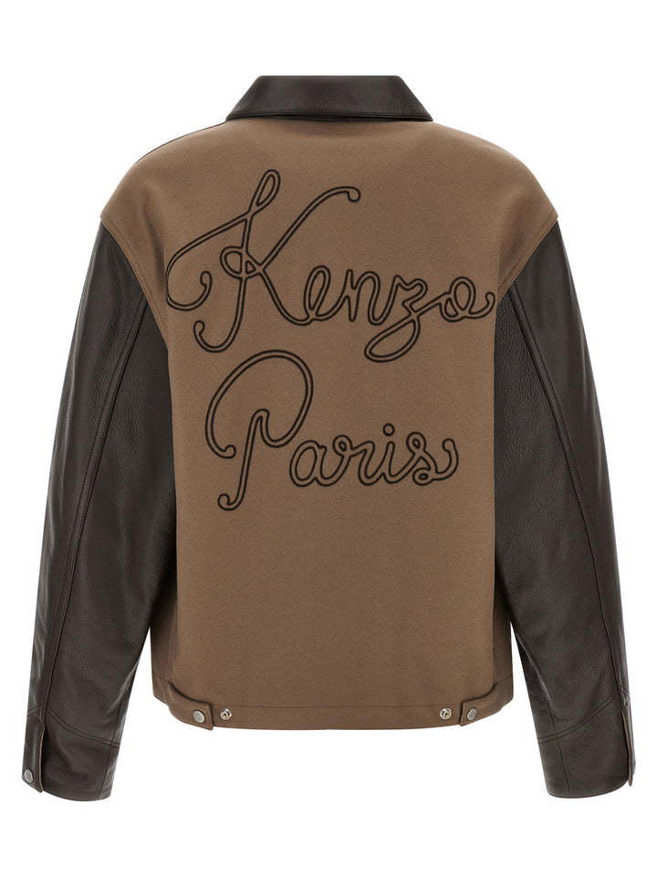Kenzo Kenzo Paris Chainstitch Puffer Jackets - Brown | 28f43e6390b74d438773a1728ba53cf294bb8bc1