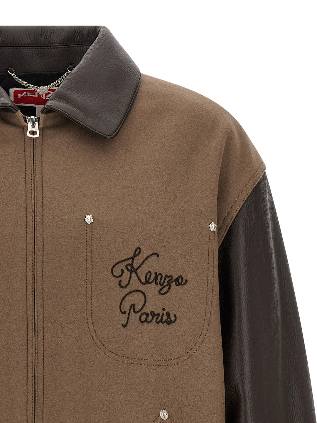 Kenzo Kenzo Paris Chainstitch Puffer Jackets - Brown | 0fa9ff169e47601a793a37b5f8ecd01d4d36a039